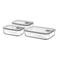 Mepal EasyClip bewaardoos (3-delig) (2x 1000 + 2250 ml) glas