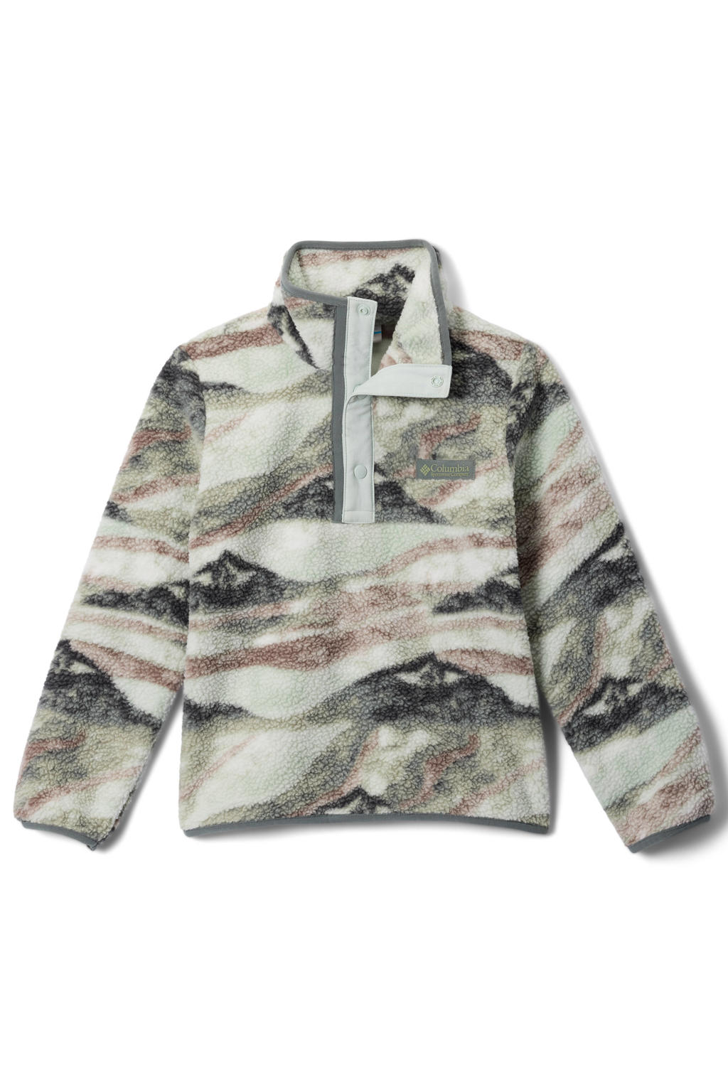 Columbia fleece sweater Helvetia II groen print