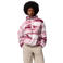 Columbia Helvetia™ II fleece hoodie - donkerood/wit/roze
