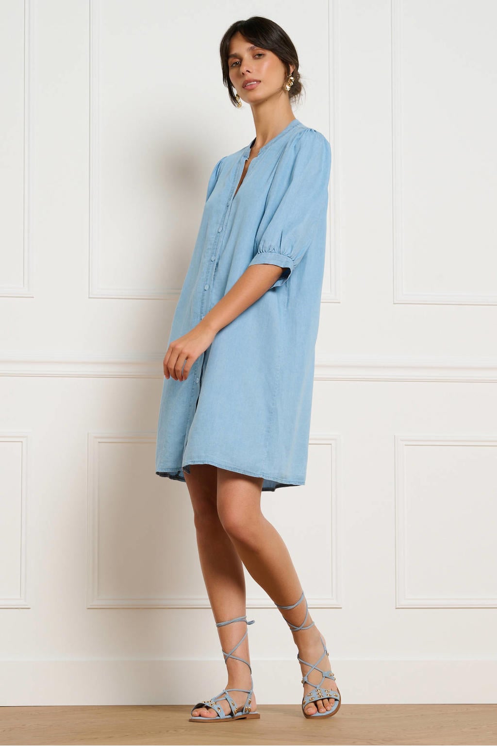 LOLALIZA korte jurk - blauw