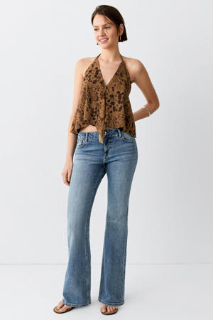 flared jeans - mediumblauw