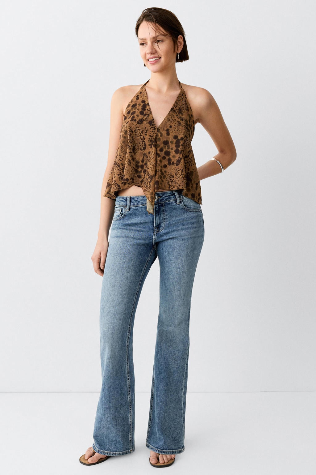 MANGO TEEN flared jeans - mediumblauw