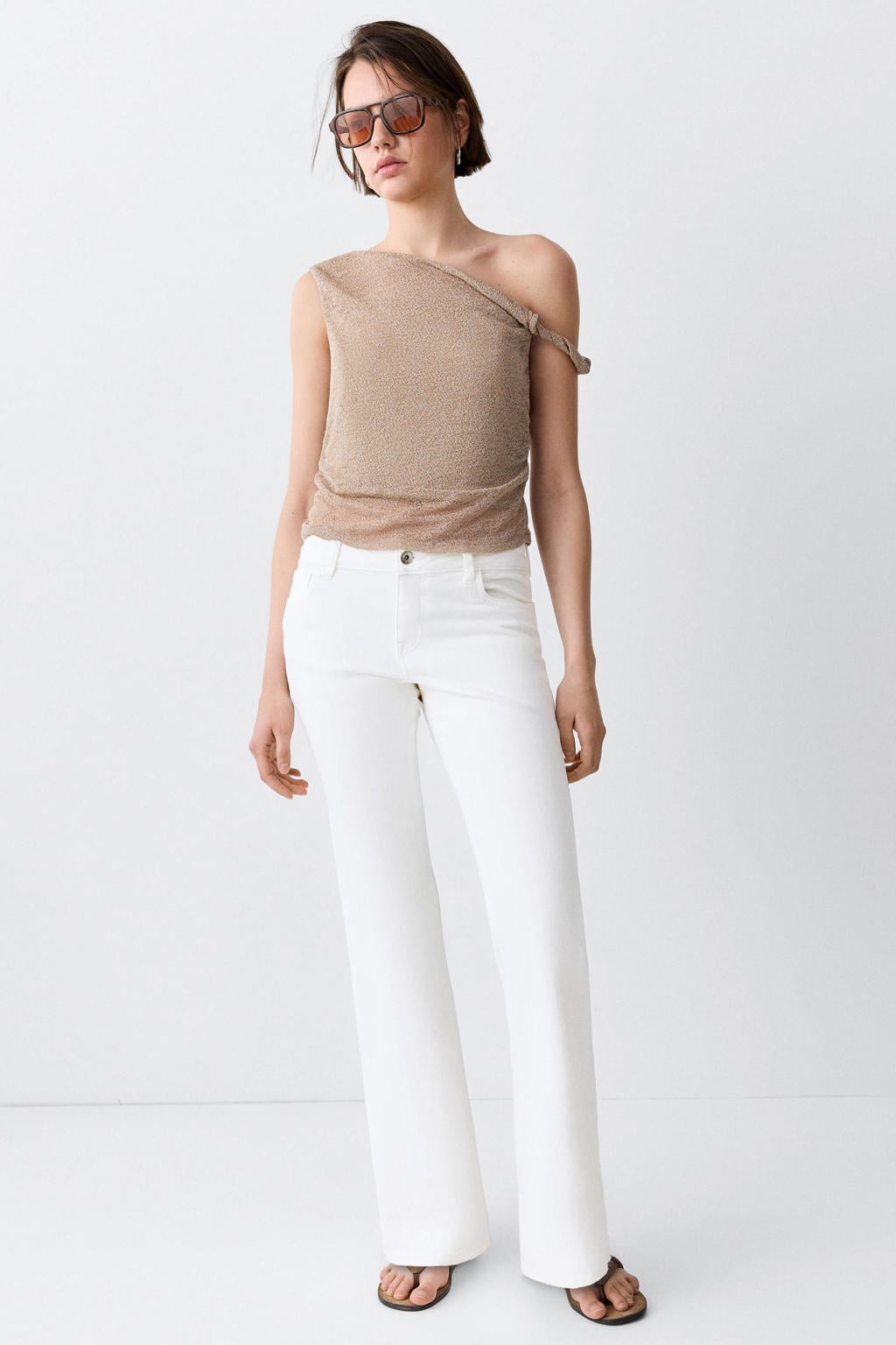 MANGO TEEN flared jeans - wit