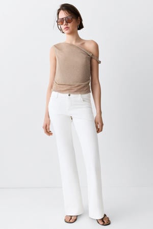flared jeans - wit