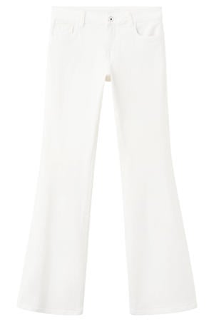 flared jeans - wit