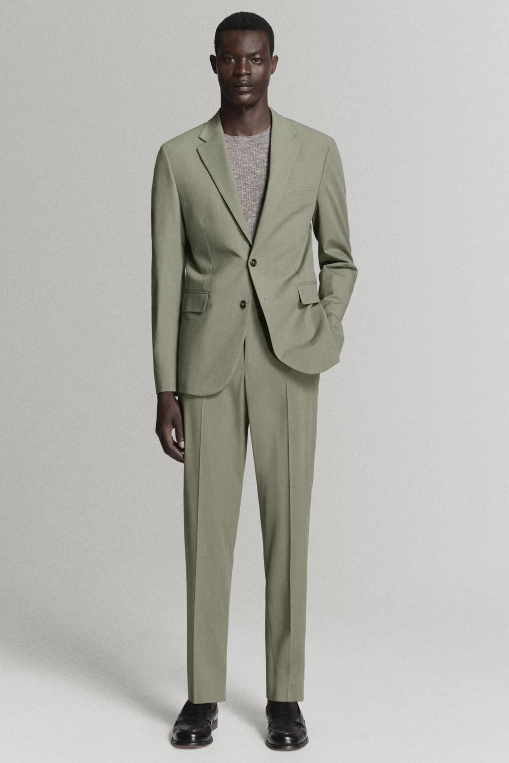 Mango Man slim fit colbert - groen