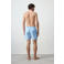 Mango Man zwemshort met paisley print - lichtblauw