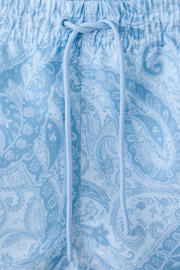 thumbnail: Mango Man zwemshort met paisley print - lichtblauw