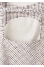 thumbnail: Mango geruite mini jurk - beige
