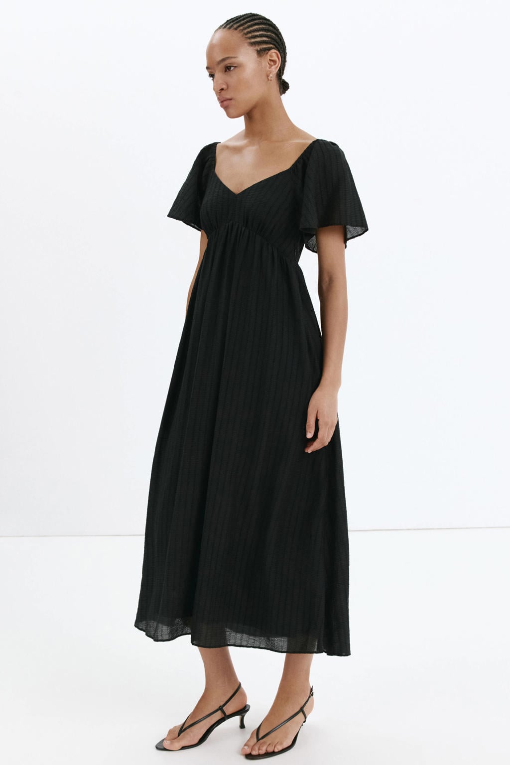 Mango midi jurk - zwart