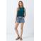 MANGO TEEN mouwloze top met smockwerk - petrol