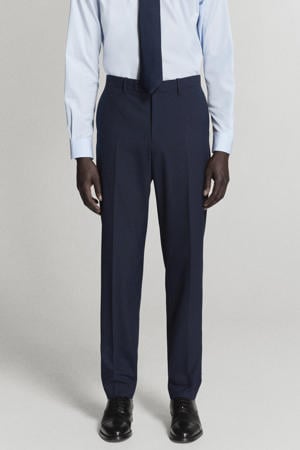 slim fit pantalon - donkerblauw