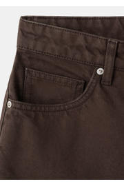 thumbnail: Mango denim straight leg bermuda short - bruin
