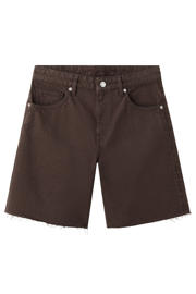thumbnail: Mango denim straight leg bermuda short - bruin