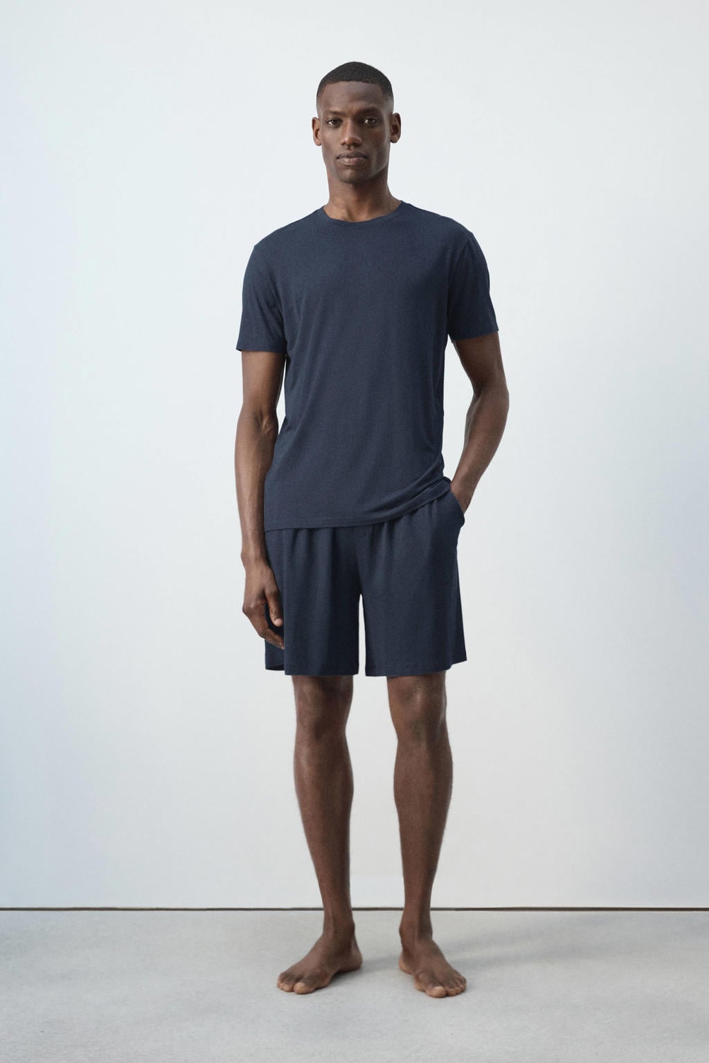 Mango Man shortama - donkerblauw