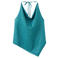 MANGO TEEN halter top met glitters - blauw