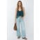 MANGO TEEN wide leg jeans - lichtblauw