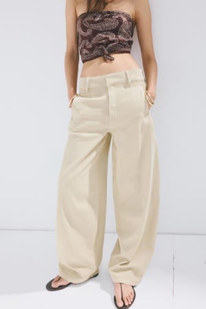 barrel jeans - beige