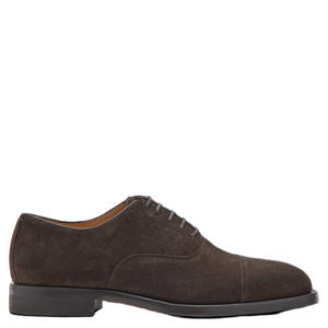 suède veterschoenen - donkerbruin
