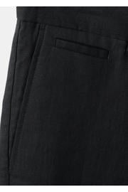 thumbnail: Mango Man linnen slim fit chino short - zwart