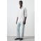 Mango Man slim fit gestreept overhemd - pastelroze