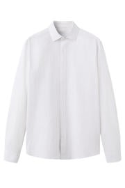 thumbnail: Mango Man slim fit gestreept overhemd - pastelroze