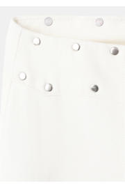 thumbnail: MANGO TEEN low waist wide leg jeans met studs - wit