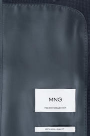 thumbnail: Mango Man wollen slim fit colbert - donkerblauw