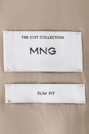 thumbnail: Mango Man slim fit gestreept colbert - lichtbeige