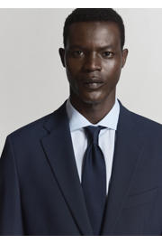 thumbnail: Mango Man viscose slim fit colbert - donkerblauw