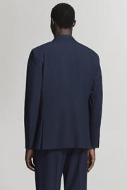 thumbnail: Mango Man viscose slim fit colbert - donkerblauw