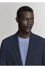 thumbnail: Mango Man viscose slim fit colbert - donkerblauw