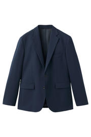 thumbnail: Mango Man viscose slim fit colbert - donkerblauw
