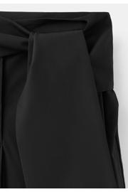 thumbnail: Mango wide leg broek met ceintuur - zwart
