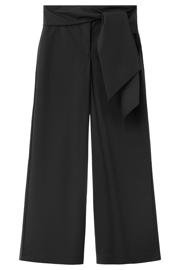 thumbnail: Mango wide leg broek met ceintuur - zwart
