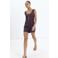 Mango jumpsuit met linnen - paars