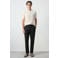 Mango Man slim fit chino met linnen - zwart
