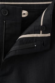 thumbnail: Mango Man slim fit chino met linnen - zwart
