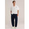 WE Fashion viscose relaxed fit gestreept overhemd met linnen - rood