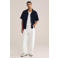 WE Fashion regular fit overhemd - donkerblauw