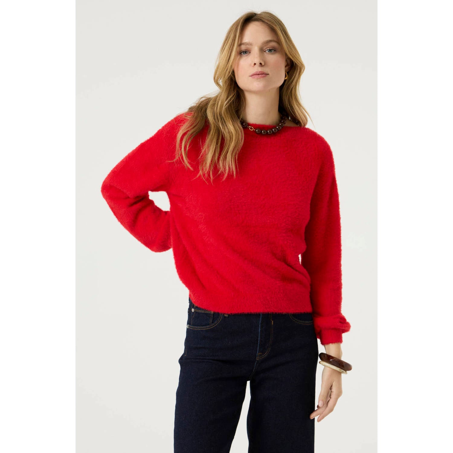 Garcia gebreide trui rood