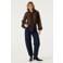 Garcia blouse met panterprint - bruin