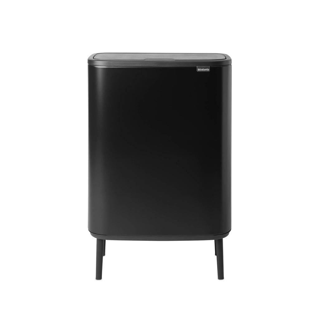 Brabantia Bo Touch Bin Hi afvalemmer 2 x 30 liter met 2 kunststof binnenemmers
