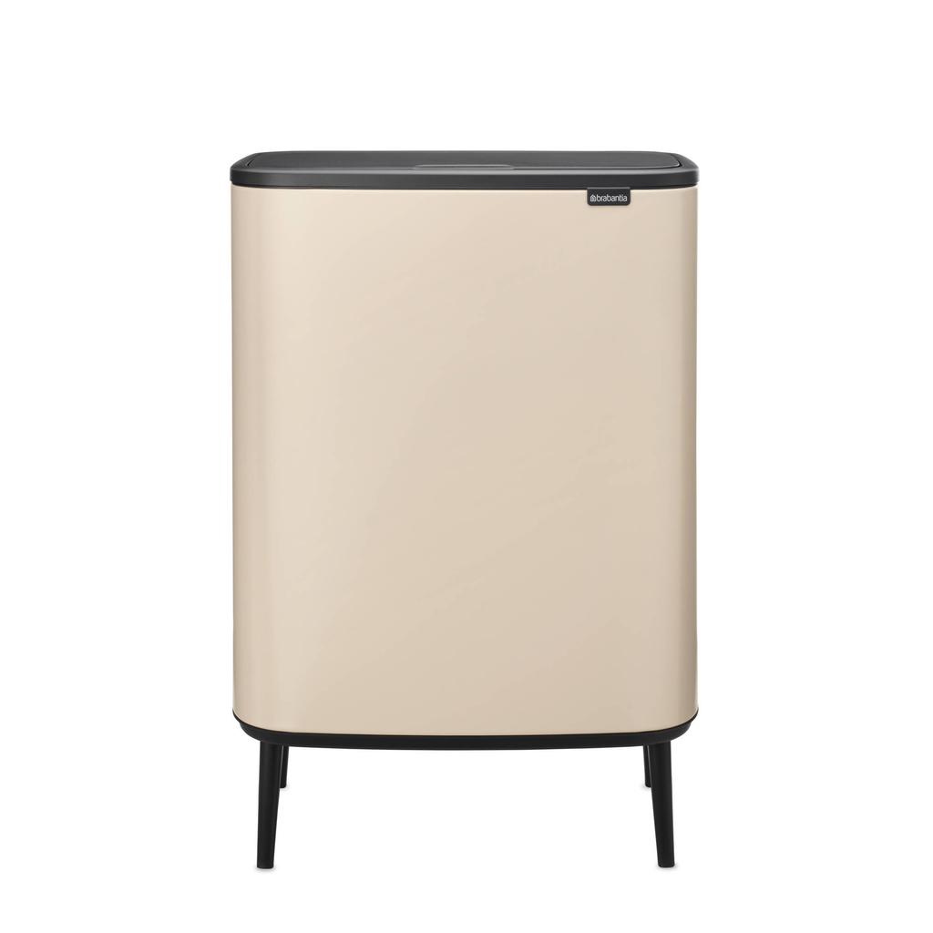 Brabantia Bo Touch Bin Hi afvalemmer 2 x 30 liter met 2 kunststof binnenemmers