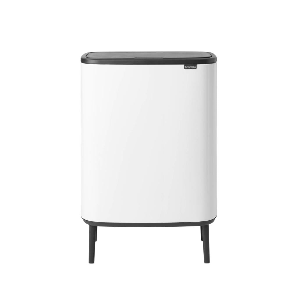 Brabantia Brabantia Bo Touch Bin Hi, met 2 binnenemmers, 2 x 30 liter - White