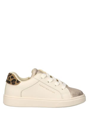 sneakers met panterprint - beige