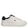 Tommy Hilfiger imitatieleren sneakers - wit