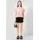 QS T-shirt met print en tekst - lichtroze