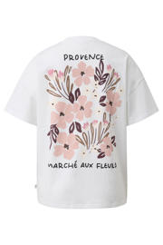thumbnail: QS T-shirt met backprint - wit