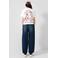 QS barrel jeans - donkerblauw